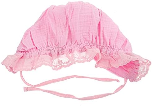 GALPADA 1pc Lovely for Girl Newborn Lace Eyelet Sun Hat Beach Breathable Pretty Kids Bonnet Kid Bucket Toddlers Boy Little Vacation Beautiful with Pink Chic Wide Toddler Protection Infant