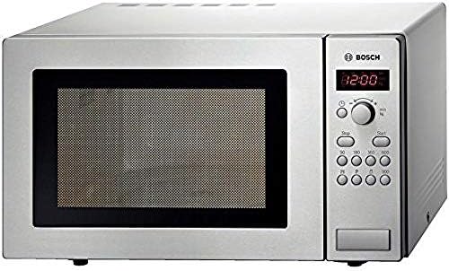 Bosch Home & Kitchen Appliances HMT84M451B Serie 4 Freestanding 900W Microwave Oven, 25 litre, Stainless Steel