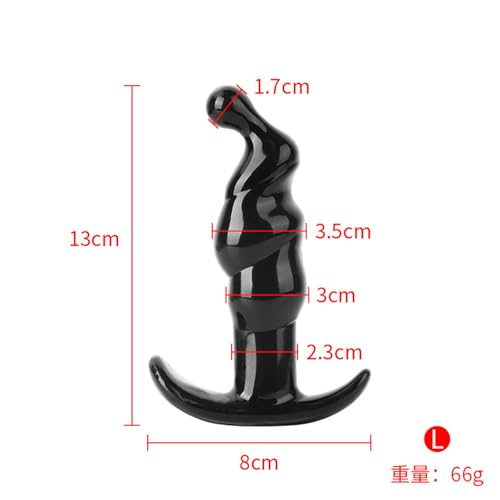 Ifukens アナルプラグアナルグッズ あなる開発 女性用 ディルド 男性 前立腺開発 初心者 gスポット開発用 アナル拡張アナルストッパー TPEアナルビーズ アナル調教アナル おもちゃアナルオナニー アナルディルド 柔らかい 小さいアナルパール（L） - 画像3