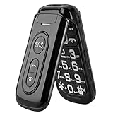 Guwet Seniorenhandy ohne Vertrag, GSM Klapphandy Mobiltelefon mit Großtasten, 2,4 Zoll Farbdisplay, 1400 mAh Akku, Dual-SIM, SOS Notruftaste, Taschenlampe
