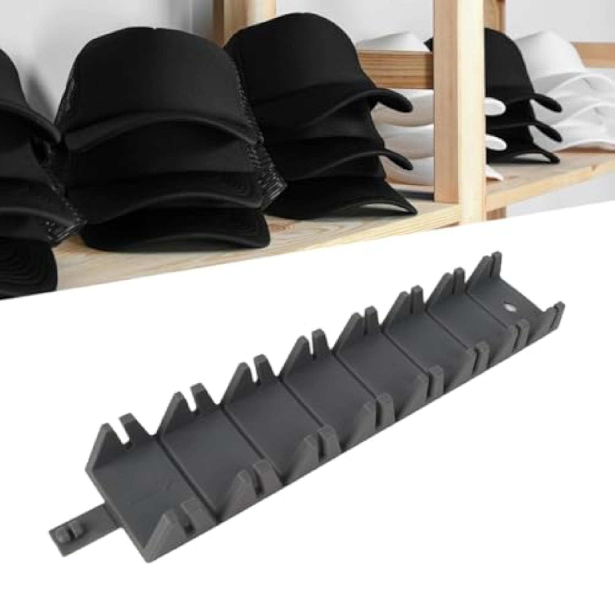 Acrylic Hat Stand for Baseball Caps, Gray