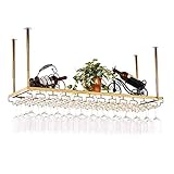 WLABCD Weinregal Home Rot Halter Wein Glasgestell S, Organisation Küche Nordeuropa Baraufsatz Verwendungszweck Rote Restaurants Bars Kreativität Hangende Deckenregal Eisen Kunst Stemware Halter,80X35