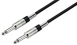 Monacor MCC-100/SW KlinkenkabelAbschirmung Konfektioniert mit 2x6,3-mm-Mono-Klinkenstecker Außendurchmeßer 6,5mm