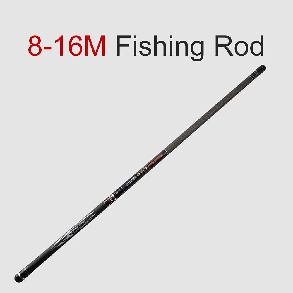 Angelrute Carbon Teleskop Angelrute 8M 9M 10M 11M 12M 13M 14M 15M 16M Lange Rute Nesting Rod Angelausrüstung (Size : 15m)