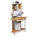 Produktbild Tische ZR- Desktop Computertisch Dreieckstisch Ecke Home-Desk Bücherregal Mehrschichtiges Eckregal Computerstation Ecktisch (Farbe : Holz)