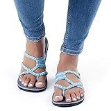 sommerkind schuhe silber el Zehentrenner Beach mit rutschfester Laufsohle