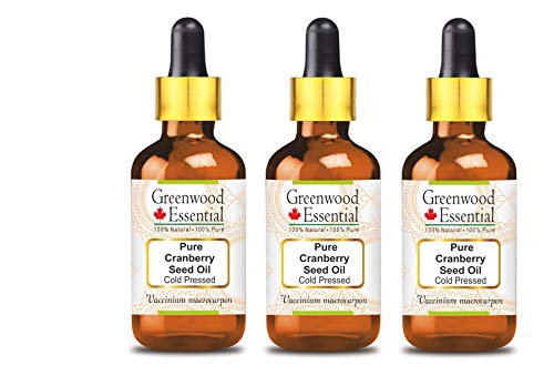Huile de canneberge pure Greenwood Essential pressée à froid 3x100ml