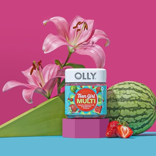 image for OLLY Teen Girl Multi Gummy, Healthy Skin and Immune Support,* Essentia