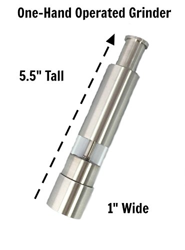 Grind Gourmet SP25W2 Original Pump & Grind Cooking Gadgets, Salt And Pepper Grinder Set Or Singles, Buy 1, Buy 2 Or More, Solid Stainless thumb #4