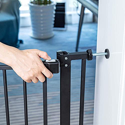 Kinfant 41-Inch Extra Tall Walk Thru Baby Gate,Bonus Kit, Includes 6-Inch Extension Kit, 4 Pack Pressure Mount Kit And 4 Pack Wall Cups And Mounting Kit #TOP3