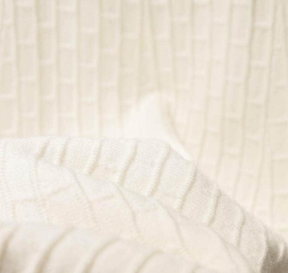 Gonne Da Donna,Gonna Longuette Da Donna Bianca Elastica A Vita Alta In Maglia Scozzese Gonna Ad Ombrello In Jacquard Gonna Autunnale Semplice A-Line Increspato Gonne Lunghe Eleganti Per Ragazze Sign