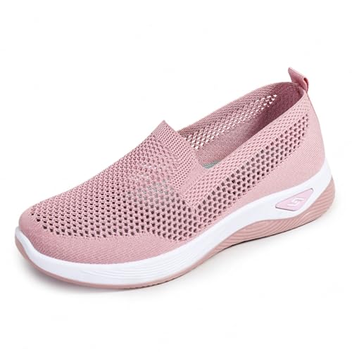 Women's Slip On Casual Shoes Comfortable Lightweight Flat Walking Footwear Versatile Everyday Wear for Leisure