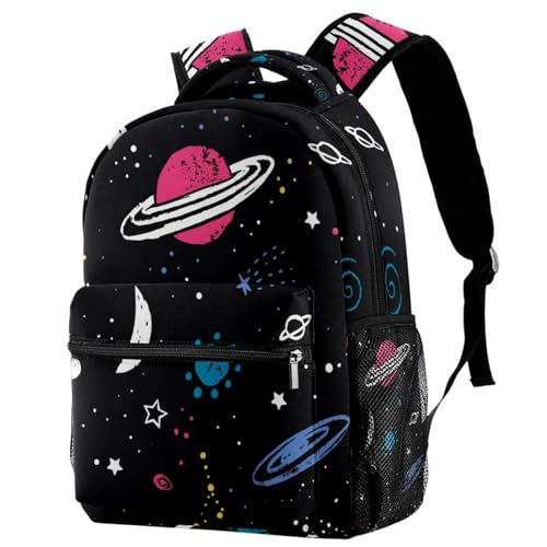 Sac à dos planète espace pour fille et garçon ados multicolore