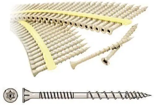 Simpson Strong Tie DSVT212S #10 2-1/2 DSV Wood Screw with Quik Guard (Tan)...