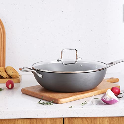 Vkoocy Pots And Pans Set Nonstick Cookware Set, 8 Piece Hard Anodized Induction Pots Pans With Stay-Cool Handles, Dishwasher And Oven Safe, Black #TOP4