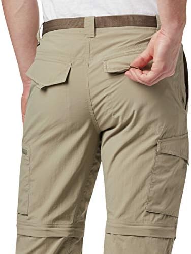 Columbia Mens Silver Ridge Convertible Pant, Tusk, 34 x 30 - 4