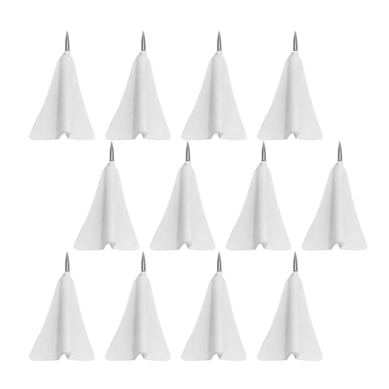 Gadpiparty Lot de 12 Punaises Avion Papier Multifonctions pour Tableau Liège Accessoires Cartographiques Pratiques Et Décoration Murale Créative