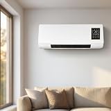Wall Mounted Air Conditioner Heater, 2-in-1 Portable AC Fan Cooler and Heater Combo with Remote, Quiet Smart Unit for Bedroom Living Room Kitchen Bathroom Office Garage RV, Ductless Room Fan