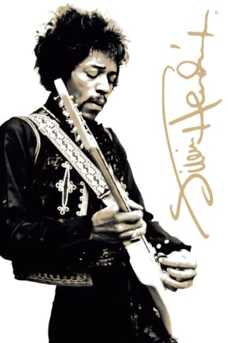 Jimi Hendrix Playing Guitar Poster 24x36