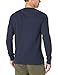 Amazon Essentials Henley Long Sleeve Shirts for Men, Regular-Fit Waffle, Navy, Medium