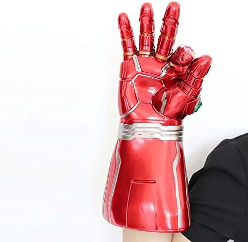 Miniatura 5 de LED Light Up Infinity Gauntlet Iron Man Gloves with Not Removable Magnet Infinity Stones Batteries - Red Adults and K.ids