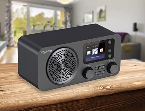 Inscabin D7 Internet DAB/DAB+ Digital Radio, Internet Radio/Digital Radio with Spotify Connect and Bluetooth (Black)
