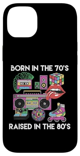 Born In 70s Raised 80s Cool Gen X �X���[�o�b�N �o�C�u �����Y ���f�B�[�X �X�}�z�P�[�X iPhone 14 Plus �p
