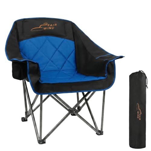 FAIR WIND XL Silla Plegable de Camping Sobredimensionada y Totalmente Acolchada para Adultos