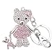Produktbild Quadiva Bag Charm Rosa Teddybär verziert mit Kristallen, Taschenschmuck für Damen