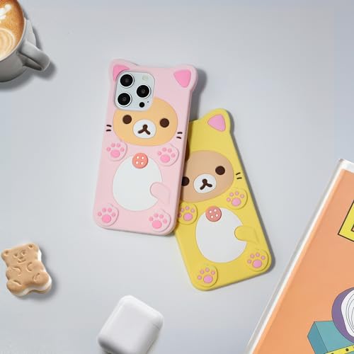 Coque iPhone 14 Pro Max antichoc silicone souple anti rayures rose - 7