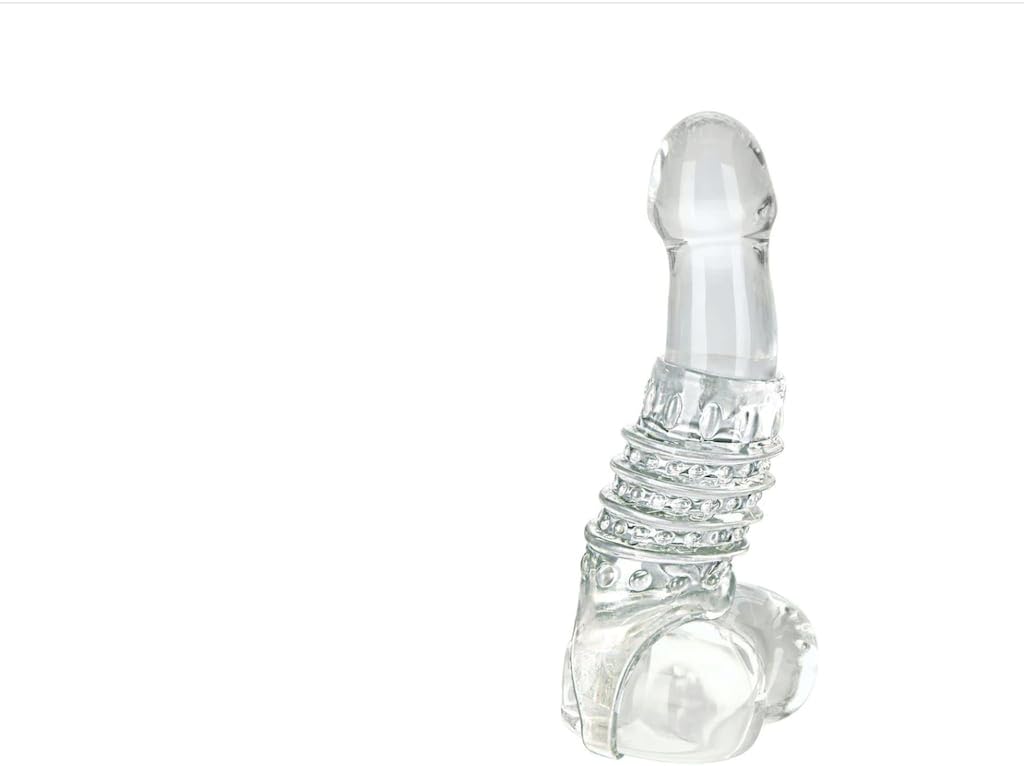 Textured Penis Sleeve Enhancer with Ball Loop LX85880