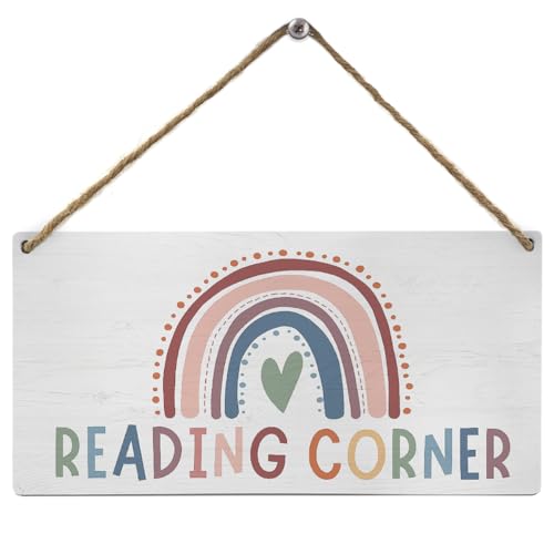 Mtrgdn Reading Corner Decor for Classroom,Boho Rainbow Classroom Wall Decor,Reading Nook Reading...