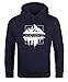 Produktbild Neverless Hoodie Herren Into The Wild Berge Skyline Kapuzen-Pullover Männer schwarz M