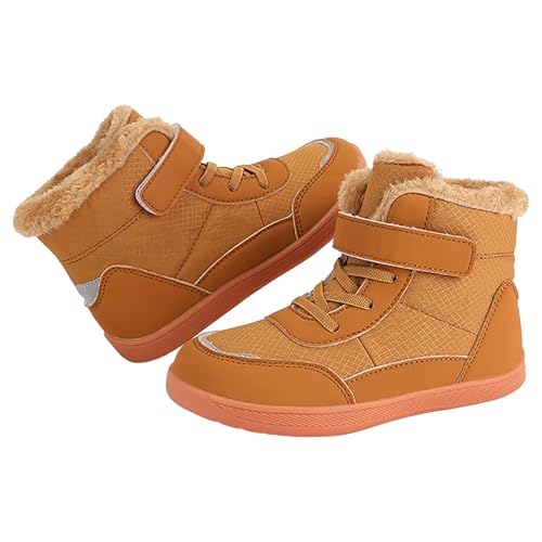 IWIHMIV Boys' Boots Girl Snow Boots Toddler Girls Winter Boots Boys' Snow Boots Cotton Shoes Outdoor Warm Winter Boots3