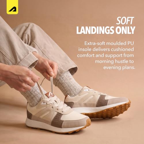 Image of Boldfit Ryder Sneakers for Man Premium PU Upper, Breathable Lightweight Mens Casual Shoes Anti-Slip TPR Sole Walking, Office, Gym Shoes & Everyday Wear Footwear