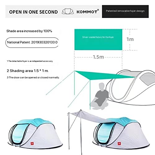 Carpa camping automática panorámica rápida anti-tormenta miniatura 6