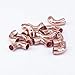 AGWNBIGA Industrial Grade Copper Pipe Elbows for Refrigerant Lines - 2PC Set, High Pressure & Multi-Fluid Use(14x0.8mm)