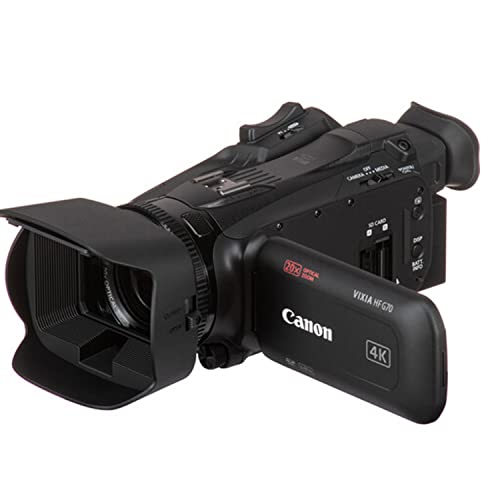 Canon Vixia Hf G70 Uhd 4K Camcorder,128Gb Memory, Shotgun Video Microphone, Led Video Light, Flash Bracket, Filters, Lenses, Case And More #TOP2