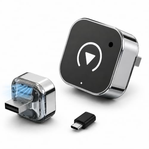 Wireless-CarPlay-Adapter-2-in-1-Wired-to-Wireless-CarPlay-and-Android-Auto-Plug-and-Play-Fast-Auto-Reconnect-Mini-Dongle-with-USB-A-to-USB-C-Adapter Wireless CarPlay Adapter, 2-in-1 Wired to Wireless CarPlay and Android Auto, Plug and Play, Fast Auto Reconnect, Mini Dongle with USB-A to USB-C Adapter - Image 1