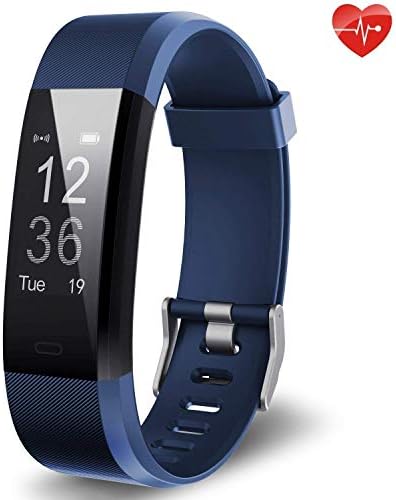 Vigorun Fitness Tracker Heart Rate Monitor, Sport Smart Wristband IP67 Waterproof Activity Tracker with Pedometer Step Distance Counter Calorie Burned and Sleep Monitor for Kids Women Men (Blue)