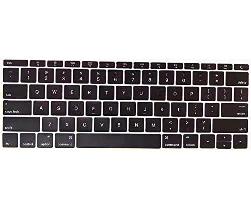 Replacement Keyboard Keycaps Keys,Full Set of US Keycaps QWERTY Fit for MacBook Pro 13/15' Model A1706 A1707 A1708 2016-2017 Year Fif for MacBook 12' Model A1534 2017 Year EMC 3099