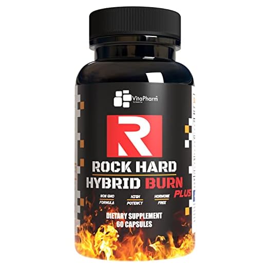 Hybrid Burn Weight Loss Diet Pills - Best Thermogenic Belly Fat Burner for Men & Women - Natural Carb Blocker & Fast Acting Hunger Appetite Suppressant - Metabolism Booster - 60 Capsules