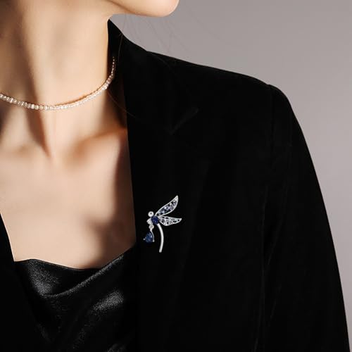 Image of Insect Animal Brooch Pin for Women Rhinestone Lapel Pins Vintage Brooches for Costume Accessories