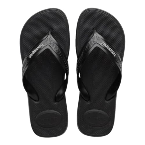 Havaianas Heren Top Max Comfort Flip-Flop, Zwart, 7.5/8 UK, Zwart, 7.5/8 UK