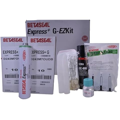 Betaseal Express+ Advanced-Cure Auto Glass Urethane, Adhesive Kit - 20 Tubes with Primer and Cleaner Cover
