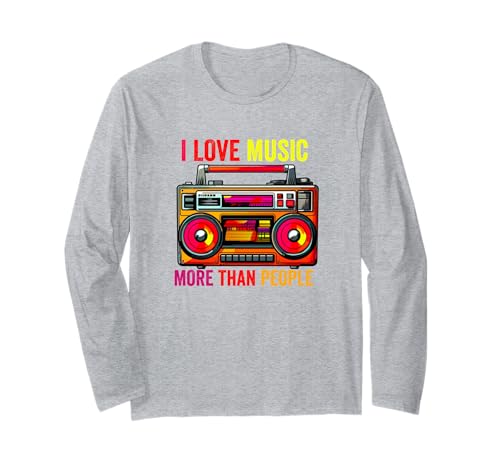 I Love Music More Than People Music Boombox �J�Z�b�g ����T�V���c