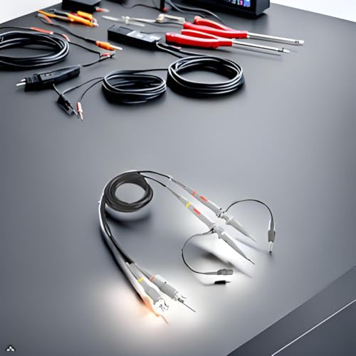 Universal-Oszilloskop-Sonde mit Zubehör-Set, 100 MHz Oszilloskop-Clip-Sonden mit BNC zu Messleitungs-Kit (100 MHz Kit)