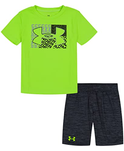 Image of Under Armour Boys 2-piece Short Sleeve Graphic T-Shirt and Shorts Set, Lightweight & Breathable