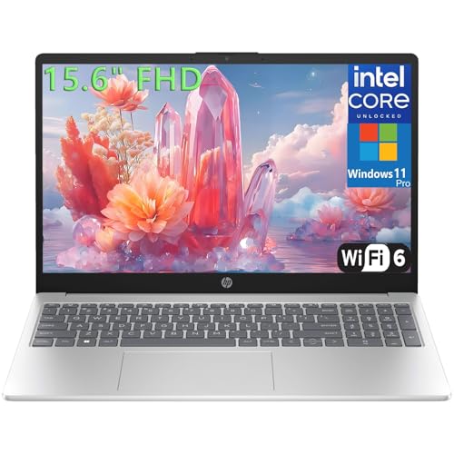 HP 15.6' Laptop Computer for College Student Home Study & Business, 16GB DDR4 RAM, 1TB PCIe SSD, Intel Processor (Beat i3-1115G4), FHD, WiFi 6, BT 5.3, Type-C, HDMI, Webcam, Silver, Windows 11 Pro