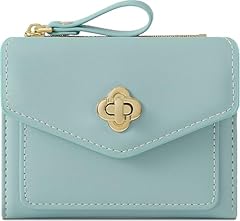# K Blue Women's Flower Closure Wallet
